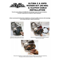 PartzBiz HD 96-969 - Ultima 6 5 Speed Transmission Kicker Conversion Kit Kick Starter Start Harley PartzBiz HD 96-969 - Ultima 6 5 Speed Transmission Kicker Conversion Kit Kick Starter Start Harley