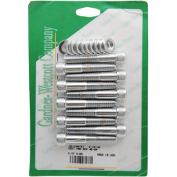 PartzBiz HD A-74-10 - Drag Head Bolts Set Kit Chrome Knurled Socket Harley Big Twin 48-84 Pan Shovel PartzBiz HD A-74-10 - Drag Head Bolts Set Kit Chrome Knurled Socket Harley Big Twin 48-84 Pan Shovel