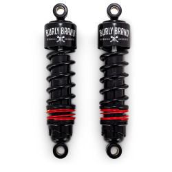 PartzBiz HD B28-1206B - Burly Brand 11.5″” Slammer Plus Shocks ลดช่วงล่าง สีดำ Harley 04-20 XL