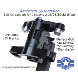PartzBiz HD B30/09 - American Suspension Bolt บนคอหักและต้นไม้ 30‚” ขอบ Harley Touring 2009-2013