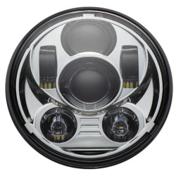 PartzBiz HD CD-575-C - Custom Dynamics CD-575-C Chrome 5.75" LED Headlamp Harley Softail Dyna FXR PartzBiz HD CD-575-C - Custom Dynamics CD-575-C Chrome 5.75" LED Headlamp Harley Softail Dyna FXR