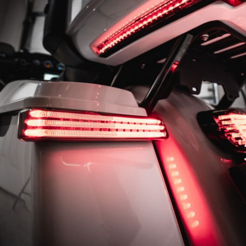 PartzBiz HD: -Custom Dynamics BAGZ Low Profile Smoke Lens LED Saddle Bag Lights 09-13 FLHX 2040-2364 20402364 custom best light for 2009-2019 FLTCU FLHX FLHR FLTR FLHT fltrx ProBeam 