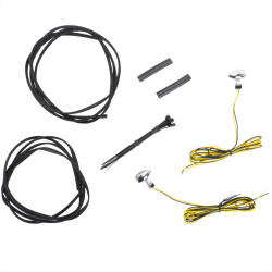 PartzBiz HD CD-MICRO-A-C - Custom Dynamics Chrome Micro Bullet Amber LED Front Turn Signals Universal PartzBiz HD CD-MICRO-A-C - Custom Dynamics Chrome Micro Bullet Amber LED Front Turn Signals Universal