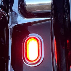 PartzBiz HD CD-PLUG-RC - Custom Dynamics Plug & Play PLUGZ Antenna Grommet LED Lights Chrome Red Lens PartzBiz HD CD-PLUG-RC - Custom Dynamics Plug & Play PLUGZ Antenna Grommet LED Lights Chrome Red Lens