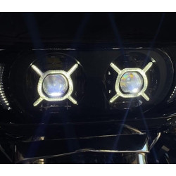 PartzBiz HD CD-RG-H-B - Custom Dynamics Double-X LED Headlight Black Clear LED Harley Bagger FLTR 2015+ PartzBiz HD CD-RG-H-B - Custom Dynamics Double-X LED Headlight Black Clear LED Harley Bagger FLTR 2015+