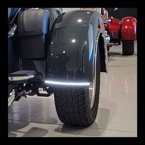 PartzBiz HD: -Custom Dynamics Amber/White LED Dynamic Fender Lights Harley Tri Glide 14-Up