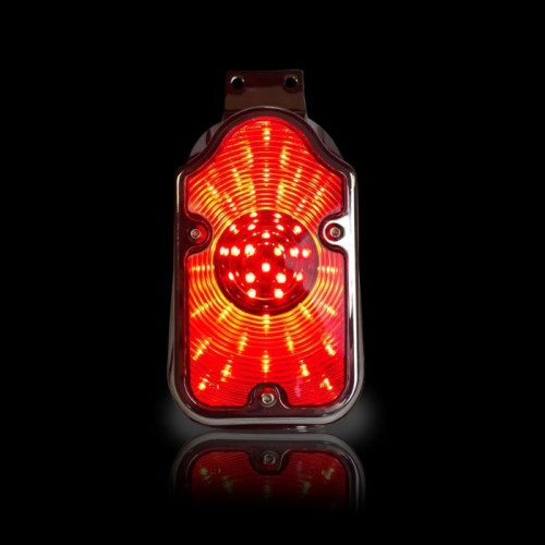 PartzBiz HD: -Custom Dynamics Tombstone Taillight Smoke Lens Harley 97-08 Rpl OE 68280-05
