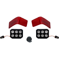 PartzBiz HD CD-TP-13-R - Custom Dynamics LED Tour-Pak Run/Brake Lights Red Lenses Harley Touring 89-13 PartzBiz HD CD-TP-13-R - Custom Dynamics LED Tour-Pak Run/Brake Lights Red Lenses Harley Touring 89-13