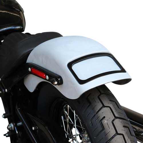 PartzBiz HD: 3465483-Paul Yaffe Rear Fender Black License Plate LED Frame Kit Harley 18-20 FLSL/FXBB