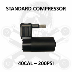 PartzBiz HD DA-40CAL - คอมเพรสเซอร์มาตรฐาน Dirty Air El Grande Stealth 12V 40cal 200psi Harley Touring