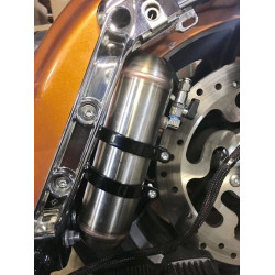 PartzBiz HD DA-FURTBR - ขายึดถังน้ำมันด้านหลัง Dirty Air Fast Up 2.5″ ทำจากเหล็กดิบด้านขวา Harley Touring