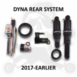 PartzBiz HD DA-HDSW01 - Dirty Air สีดำด้านหลังอลูมิเนียม Air Ride Shocks ระบบกันสะเทือนคู่ชุด Harley Dyna PartzBiz HD DA-HDSW01 - Dirty Air สีดำด้านหลังอลูมิเนียม Air Ride Shocks ระบบกันสะเทือนคู่ชุด Harley Dyna