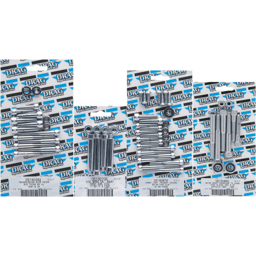 PartzBiz HD: 3488034-Drag Side Cover Socket Bolt Kit 5 Speed Chrome Smooth Harley Big Twin Cam 99-06 PartzBiz HD: 3488034-Drag Side Cover Socket Bolt Kit 5 Speed Chrome Smooth Harley Big Twin Cam 99-06