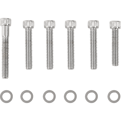 PartzBiz HD: 3488951-Drag Camshaft Cover Bolt Set Kit Chrome Knurled Socket Harley Big Twin 93-99