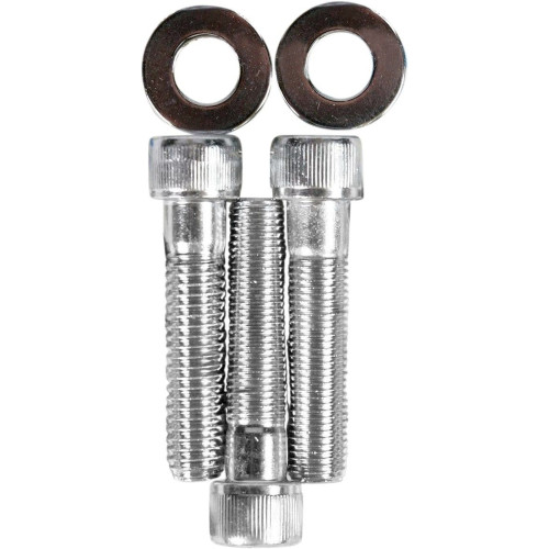 PartzBiz HD: 3488912-Drag Triple Tree Pinch Bolt ชุด Chrome Knurled Socket Harley Dyna 85-87 PartzBiz HD: 3488912-Drag Triple Tree Pinch Bolt ชุด Chrome Knurled Socket Harley Dyna 85-87