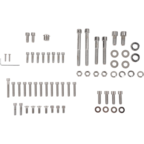 PartzBiz HD: 3488998-Drag Complete Motor Engine Bolt Set Kit 4-Speed Smooth Socket Harley FX FL 77-84