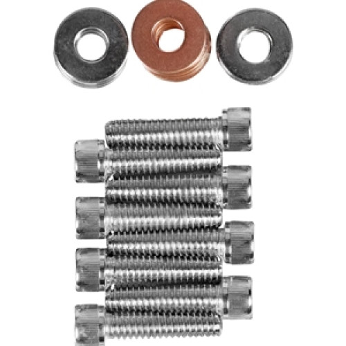 PartzBiz HD: 3488137-Drag Rocker Box Socket Bolt Flat Kit Chrome Knurled Harley Sportster XL 86-03