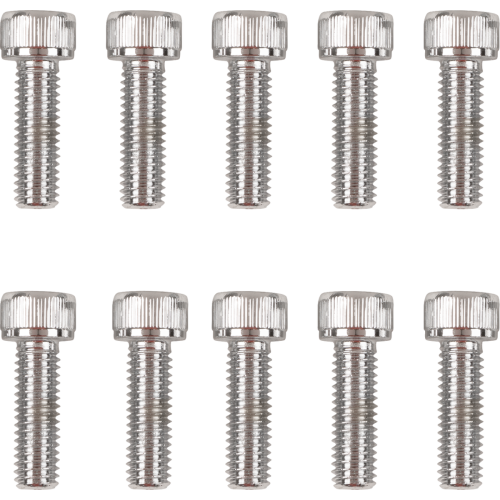 PartzBiz HD: 3488961-Drag Primary Cover Bolt Set Kit Chrome Knurl Socket Harley FL 36-64 Knuckle Pan