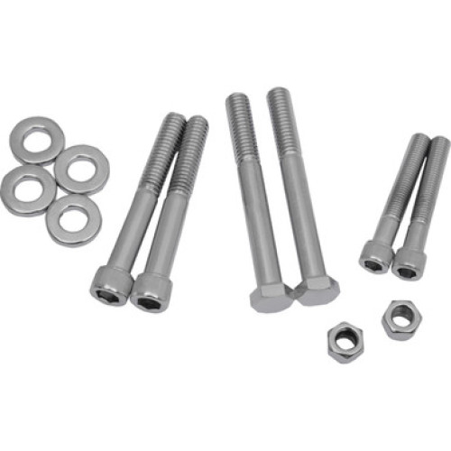 PartzBiz HD: 3488896-Drag Motor Mount Bolt Set Kit Chrome Knurled Socket Harley Softail Dyna 91-99 PartzBiz HD: 3488896-Drag Motor Mount Bolt Set Kit Chrome Knurled Socket Harley Softail Dyna 91-99
