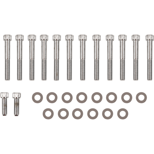 PartzBiz HD: 3488902-Drag Rocker Box Bolt Set Kit Chrome Knurled Allen สำหรับ Harley Sportster XL 71-76 PartzBiz HD: 3488902-Drag Rocker Box Bolt Set Kit Chrome Knurled Allen สำหรับ Harley Sportster XL 71-76