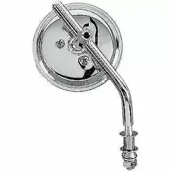 PartzBiz HD DS-302051 - Drag Specialties Chrome 3‚” กระจกแต่งทรงกลม ก้านปรับได้ Harley Custom