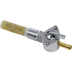 PartzBiz HD DS-390217 - Drag Specialties 3/8 NPT Petcock 90 องศาปลายสไตล์ 1957-1974 Harley Sportster