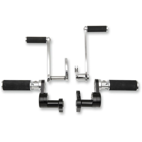 PartzBiz HD: 4414294-Jaybrake J-FL Series Chrome Full Rubber Forward Controls Harley Touring Models | J-970JFL-132