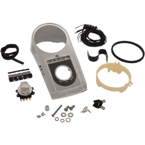 PartzBiz HD: 3477777-Drag Specialties Chrome Electronic Speedometer Dash Kit 1996-99 Harley Softail