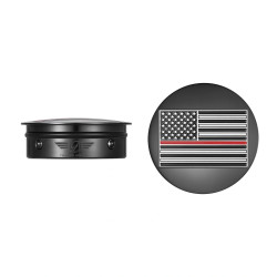 PartzBiz HD FD75-AFRL-BLK - ชุดครอบสวิงอาร์ม Figurati คู่ Black Red Line USA Flag Harley Touring 65-23 PartzBiz HD FD75-AFRL-BLK - ชุดครอบสวิงอาร์ม Figurati คู่ Black Red Line USA Flag Harley Touring 65-23