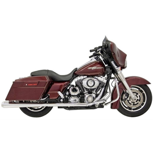 PartzBiz HD: 3490726-Bassani Megaphone Slip On Mufflers Chrome Tapered Pipes Harley Touring 99-16 PartzBiz HD: 3490726-Bassani Megaphone Slip On Mufflers Chrome Tapered Pipes Harley Touring 99-16