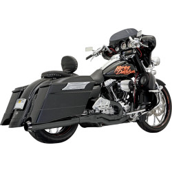 PartzBiz HD FLH-777B - Bassani Black Road Rage II 2 into 1 B1 Power Exhaust Pipe System Harley Touring PartzBiz HD FLH-777B - Bassani Black Road Rage II 2 into 1 B1 Power Exhaust Pipe System Harley Touring
