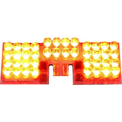 PartzBiz HD GEN-FT-R-RUN - Custom Dynamics LED Red Rear Fender Tip Running Light for Harley FL Models - GEN-FT-R-RUN PartzBiz HD GEN-FT-R-RUN - Custom Dynamics LED Red Rear Fender Tip Running Light for Harley FL Models - GEN-FT-R-RUN