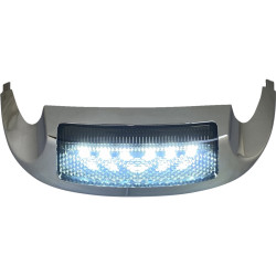 PartzBiz HD GEN-FT-WS - Custom Dynamics Front Fender Smoke Lens White LED Tip for '14 and Newer HD Touring GEN-FT-WS GEN-FT-LED-S
