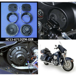 PartzBiz HD HC13-6712GTM-XXR - J&M Rokker XX 6.71‚” ชุดลำโพงแฟริ่ง 2 โอห์ม 300 วัตต์ Harley Batwing 98-13