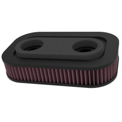 PartzBiz HD HD-1388 - K&N เครื่องกรองอากาศไหลสูงผ้าฝ้ายล้างทำความสะอาดได้ OE Harley XL Sportster 88-06