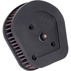 PartzBiz HD HD-1718 - K&N เครื่องกรองอากาศไหลสูงผ้าฝ้ายล้างทำความสะอาดได้ OE Harley Softail 18-21