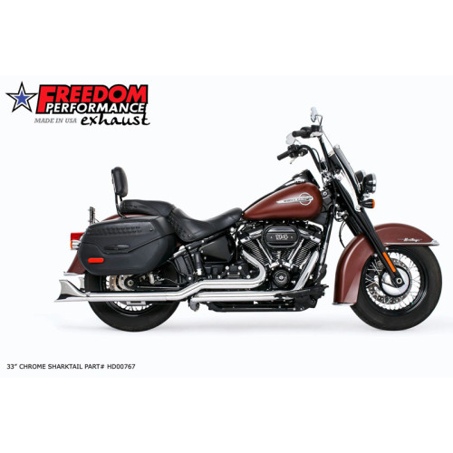 PartzBiz HD: 3476763-ท่อ Freedom Performance Chrome ท่อไอเสีย Sharktail 33‚” Dual Softail Harley ‚'18+ PartzBiz HD: 3476763-ท่อ Freedom Performance Chrome ท่อไอเสีย Sharktail 33‚” Dual Softail Harley ‚'18+