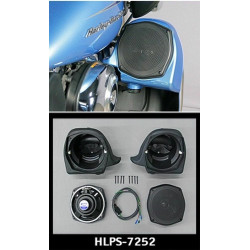 PartzBiz HD HLPS-7252 - J&M Rokker XRP 6.58‚” Vented Lower Fairing Speaker Kit Speakers Harley Touring
