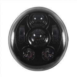 PartzBiz HD HW195209 - Hogworkz สีดำสีขาว LED Blackout ไฟหน้าไฟหน้า Harley V-Rod 02-17