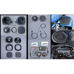 PartzBiz HD JHAKHCU064006SP - JM Performance 400w Amp 7.25‚” 5.25‚” ลำโพงด้านหลังตอนบน Harley Ultra 0