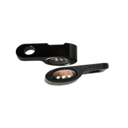 PartzBiz HD K68510 - Kodlin Black Elypse LED 2-1 ไฟเลี้ยวหน้า Running Light Universal Fitment