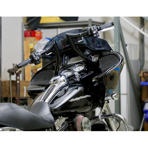 PartzBiz HD: 3475000-LA Choppers 1-1/2” 12” Black Hammerhead Handlebars Harley Road Glide King 2015+ PartzBiz HD: 3475000-LA Choppers 1-1/2” 12” Black Hammerhead Handlebars Harley Road Glide King 2015+