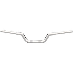 PartzBiz HD LA-7332-00 - LA Choppers Valley Handlebars Chrome 4” Knurled Pre-Drilled Slotted Harley