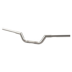 PartzBiz HD LA-7332-00S - LA Choppers Valley Handlebars Stainless 4” Knurled Pre-Drilled Slotted Harley