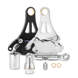 PartzBiz HD M-BC-2000 - DNA Paughco Chrome Right Side Front Brake Caliper Bracket Kit Harley Springer PartzBiz HD M-BC-2000 - DNA Paughco Chrome Right Side Front Brake Caliper Bracket Kit Harley Springer