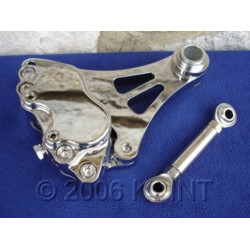 PartzBiz HD M-BC-2000L - Chrome Left Front Brake Caliper Kit Harley Bobber Chopper DNA Paughco Springer PartzBiz HD M-BC-2000L - Chrome Left Front Brake Caliper Kit Harley Bobber Chopper DNA Paughco Springer