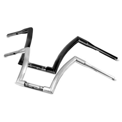 PartzBiz HD: 3441527-12‚” แฮนด์บาร์ Chrome Fat Monster Ape Hangers Apes Harley Softail Dyna Sportster