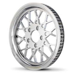 PartzBiz HD M-PL-0206 - DNA Chrome 1 1/8‚” รอกตาข่ายด้านหลัง 70 ฟัน Harley Chopper Bobber Custom FXST PartzBiz HD M-PL-0206 - DNA Chrome 1 1/8‚” รอกตาข่ายด้านหลัง 70 ฟัน Harley Chopper Bobber Custom FXST