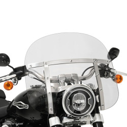 PartzBiz HD MEM3510 - Memphis Shades 13‚” บังลม Fats Clear Harley Softail Sport Glide 18+