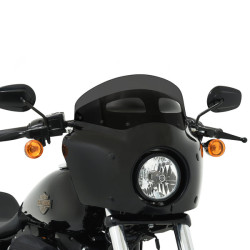 PartzBiz HD MEP87210 - Memphis Shades 7‚” Dark Smoke Road Warrior Vented Windshield Wind Screen Harley